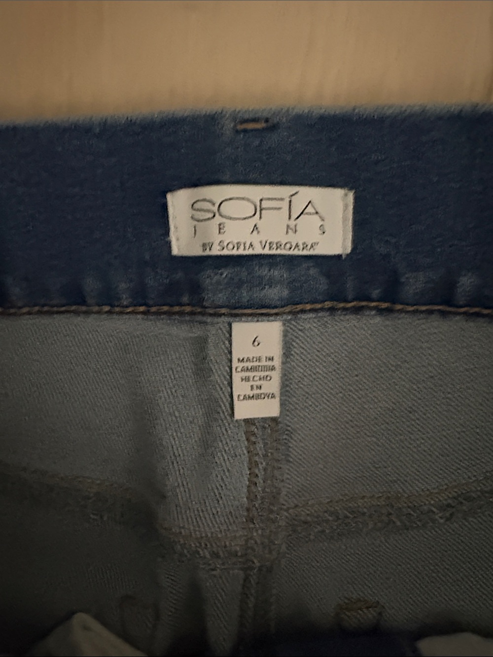sofia by sofia vergara Margot Medium Blue High-Rise Wide Leg Jeans - Picture 4 of 11